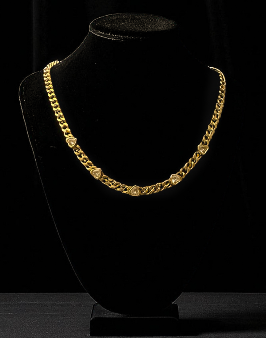 Golden Quartet Necklace