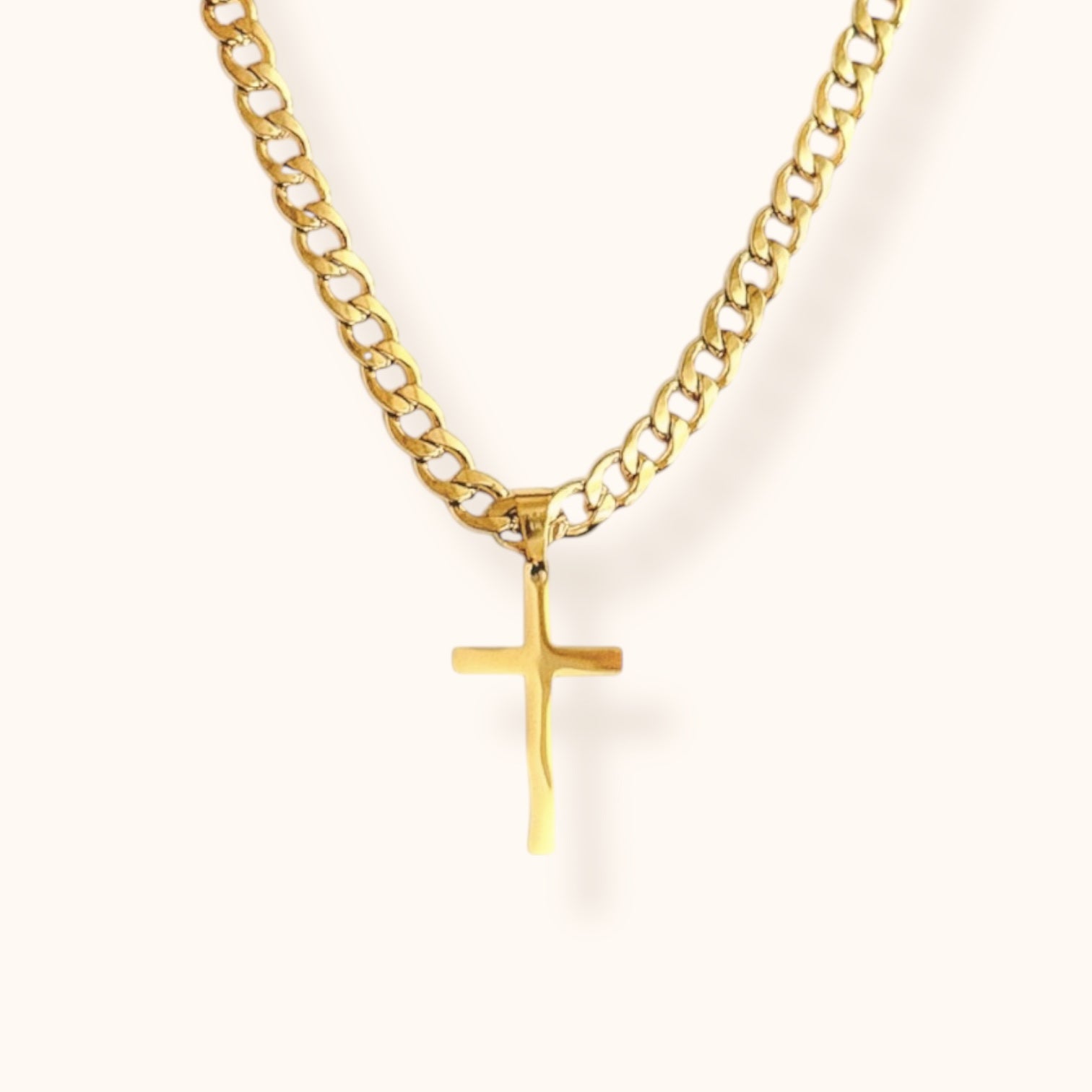 gold cross necklace for everyday wear - minimalist