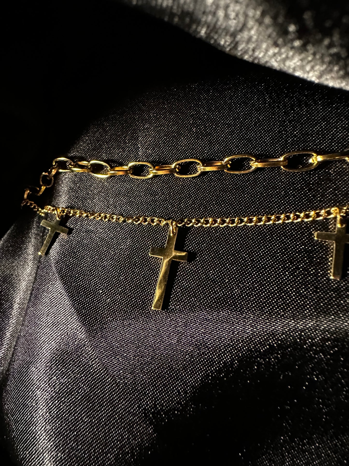 Triple cross bracelet