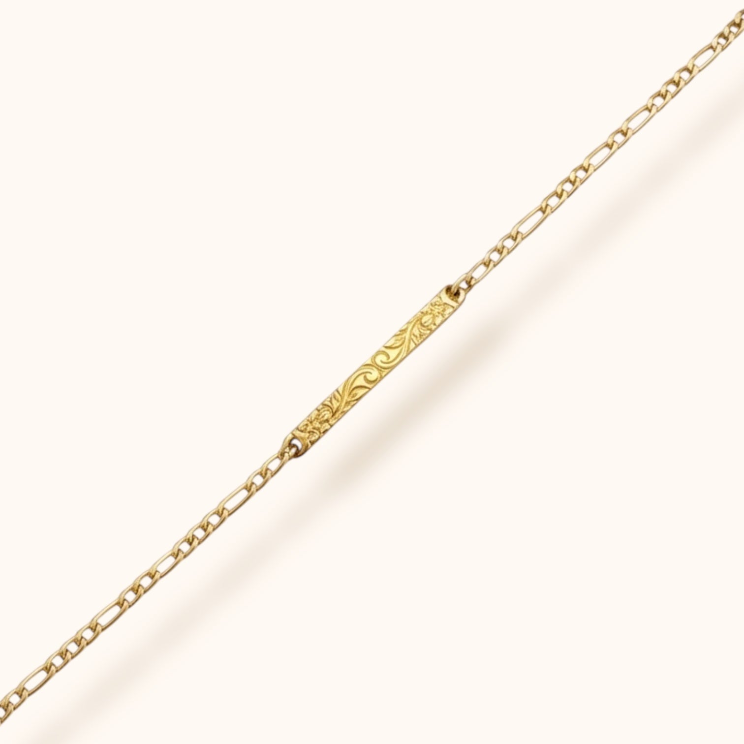 Minimalist gold bar bracelet for everyday wear