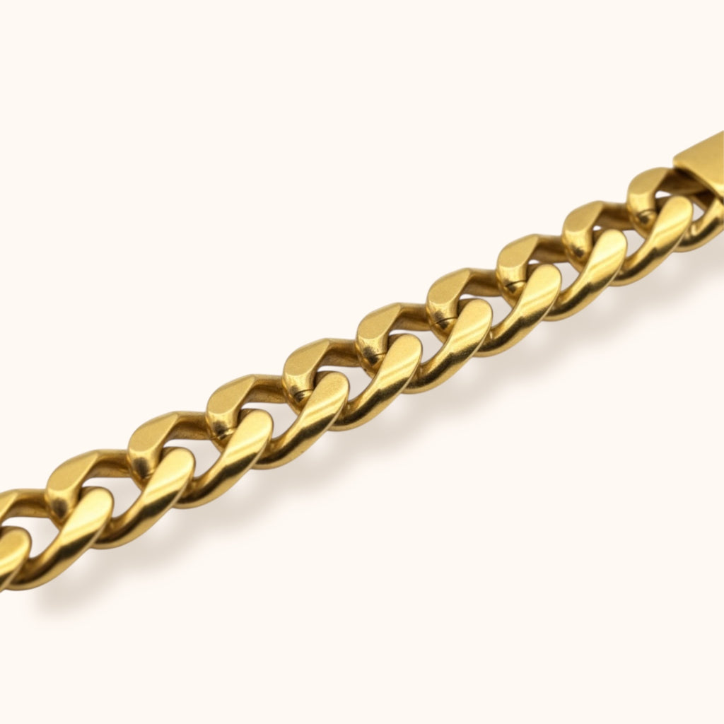 Stackable gold chain bracelet everyday wear